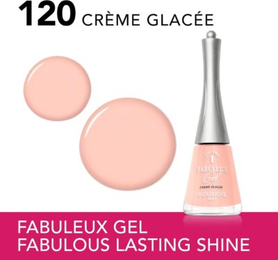 Bourjois Fabuleux Gel Nail Polish 120 Crème Glacée - Light Peach - 9 ml