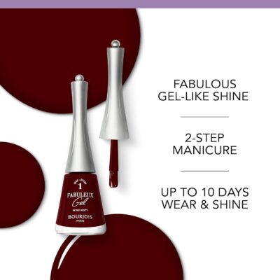 Bourjois Fabuleux Gel Nail Polish 095 Fleur De Lait White - 9 ml