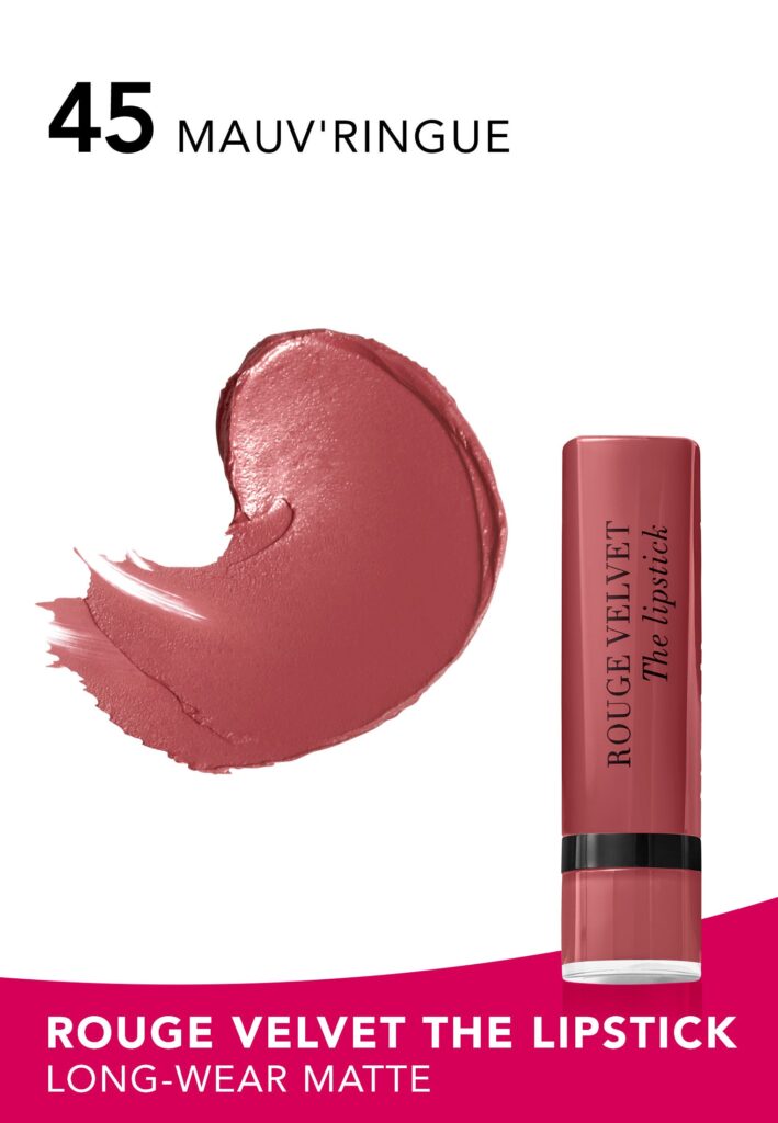 Bourjois Rouge Velvet The Lipstick 45 Mauv’Ringue - 2.4 gm - Image 2