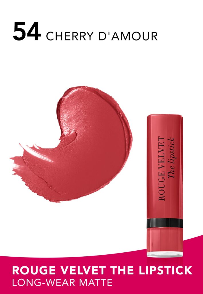 Bourjois Rouge Velvet The Lipstick 54 Cherry D’Amour - 2.4 gm - Image 2