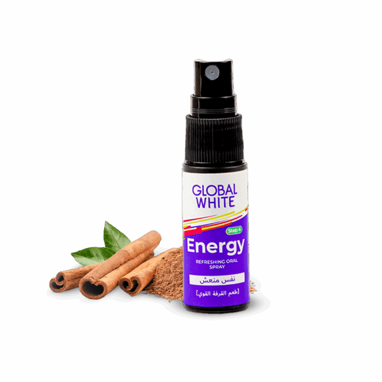 Global White Fresh Energy Cinnamon Taste Oral Spray 15ml - Image 1