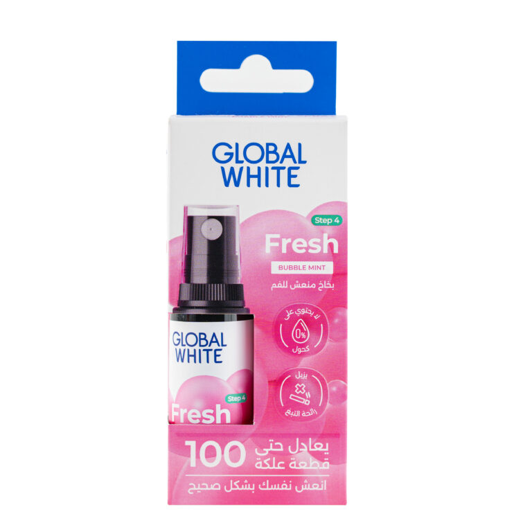 Global White Bubble Mint Fresh Oral Spray 15ml - Image 5