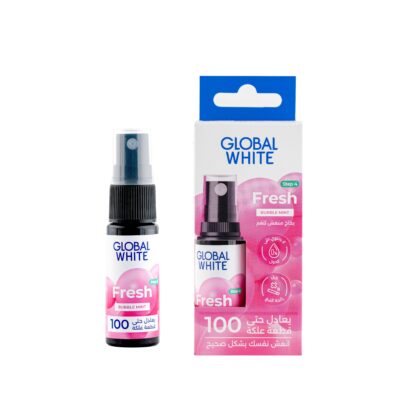 Global White Bubble Mint Fresh Oral Spray 15ml