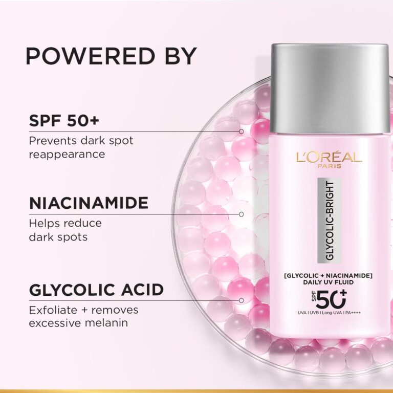 L’Oréal Paris Glycolic Bright UV fluid SPF 50+ PA+ anti-dark spot - Image 3