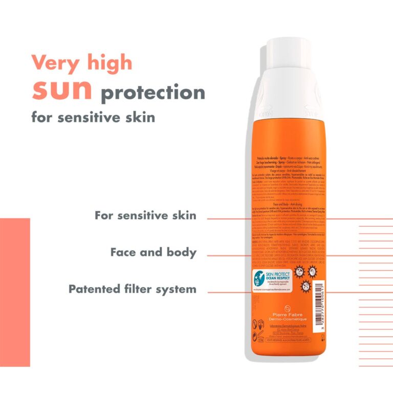 Avene Sun Screen Spray SPF 50 Fragrance Free 200 ml - Image 3