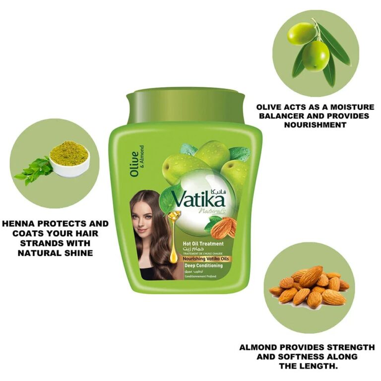 Dabur Vatika Olive & Almond Hot Oil Hair Treatment - 500 Gm - Image 4