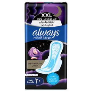 Always Dreamzz Cool & Dry, Night Long, 20 Pads
