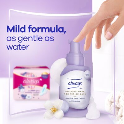 Always Daily Intimate Wash for Period Days, Foam, 180 ml