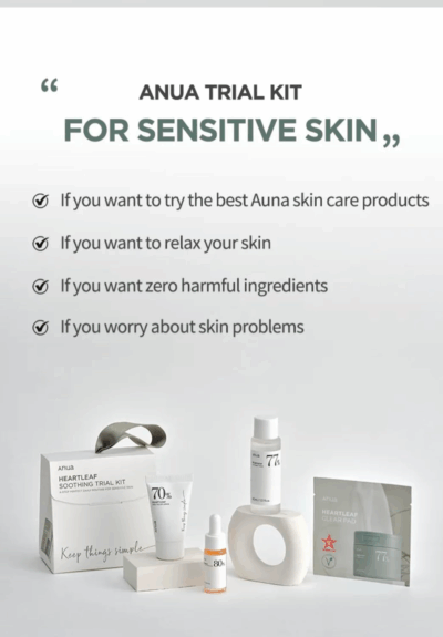 Anua Heartleaf 77% Soothing Trial Kit
