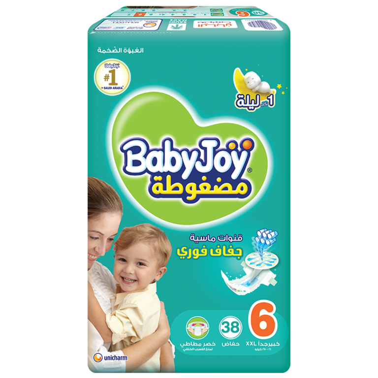 ⁦بيبي جوي مقاس (6) عبوة ميجا 38 حفاضة⁩ - الصورة ⁦1⁩