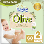 BabyJoy Olive Diapers Size 2 Mega - 68 Count
