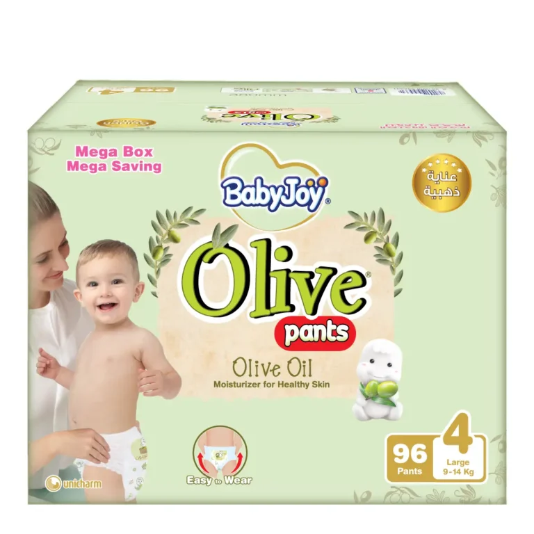 BabyJoy Olive Pants Large Size (4) Mega Box 96 Pcs - Image 1