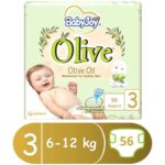 BabyJoy Olive Size 3 - 56 Diapers for Healthy Skin - Image 6