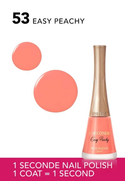 Bourjois 1 Sec French Riviera Nail Polish 53 Easy Peachy