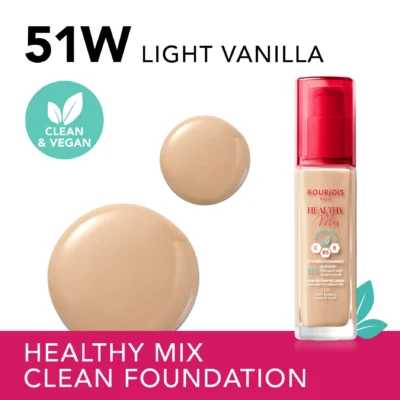 Bourjois Healthy Mix Clean Foundation - 51 Light Vanilla