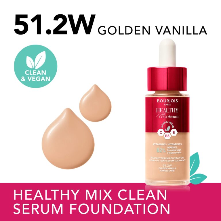 Bourjois Healthy Mix Serum Foundation 51.2 Golden Vanilla 30 ml - Image 2