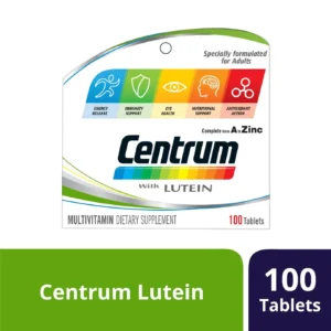 Centrum Multivitamins with Lutein for General Wellness - 100 Tablets