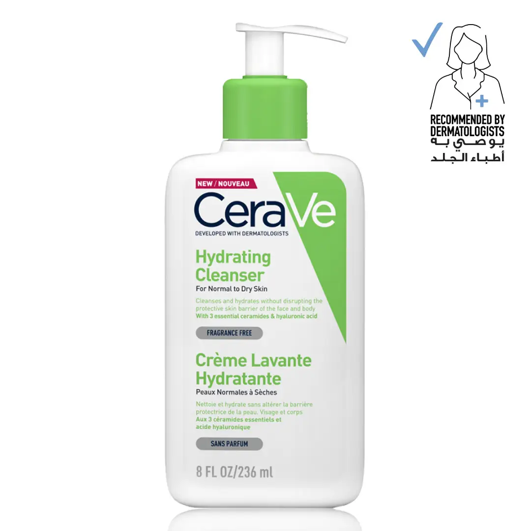 cerave-hydrating-cleanser-cream-236ml-0gjpg.webp Cerave Hydrating Cleanser for Normal to Dry Skin - 236ml - Image 1