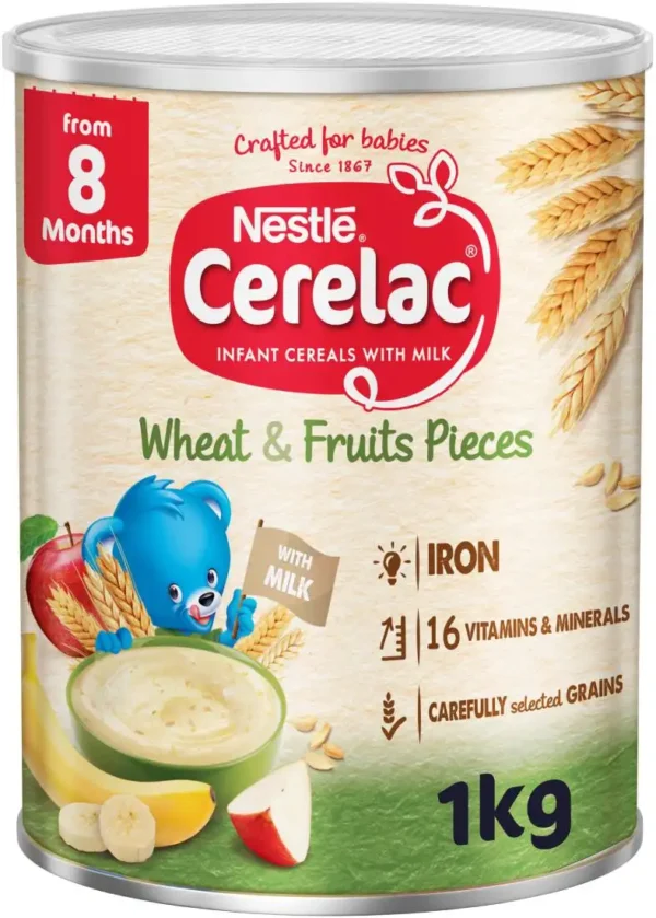 Cerelac Baby Cereal Wheat & Fruit Pieces 1000 gm - Complete Nutrition for Your Baby - Image 1