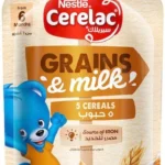 Cerelac 5 Cereals with Milk Baby Food Pouch 110g +6 Months
