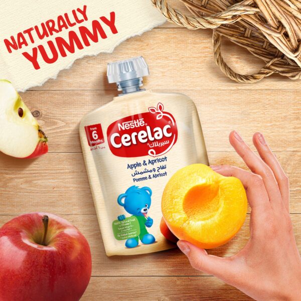Cerelac Apple & Apricot Puree Pouch - 90g (6+ Months) - Image 6
