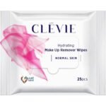 Clevie Make Up Remover Wipes for Normal Skin - 25 Pcs
