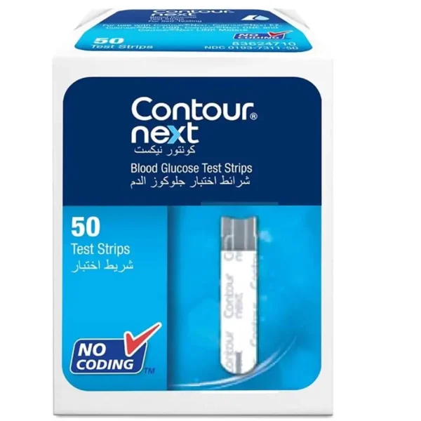 Contour Next Blood Glucose Test Strips - 50 pcs - Image 1