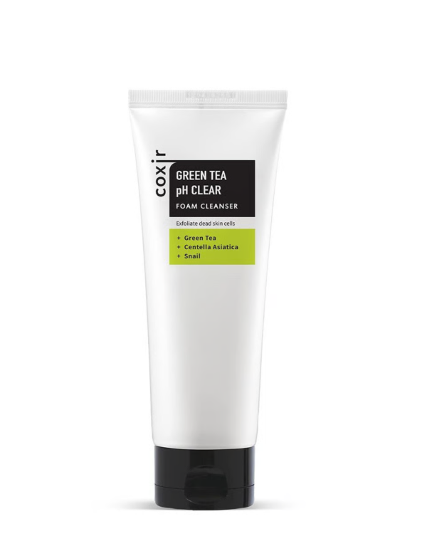 Coxir Green Tea pH Clear Cleanser 150ml - Balanced & Soothed Skin - Image 1