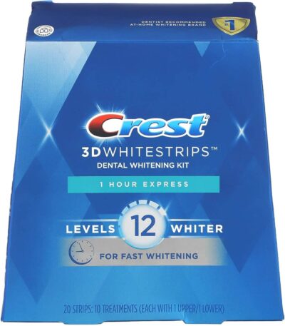 Crest 3D Whitestrips 1 Hour Express Whitening - 20 Strips