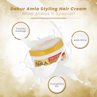 Dabur-Amla Cream Protein For Weak & Breaking Hair 125/140 Ml