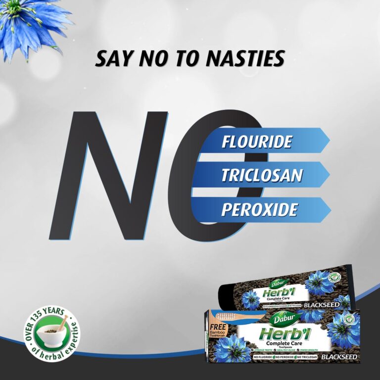 Dabur Herbal Toothpaste Blackseed -150g + Free Toothbrush - Image 5