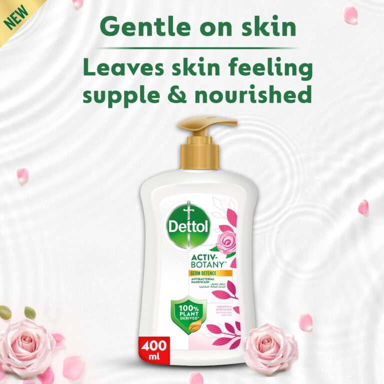 Dettol Active Botany Hibiscus & Rosewater Liquid Hand Wash 400ml - Image 5