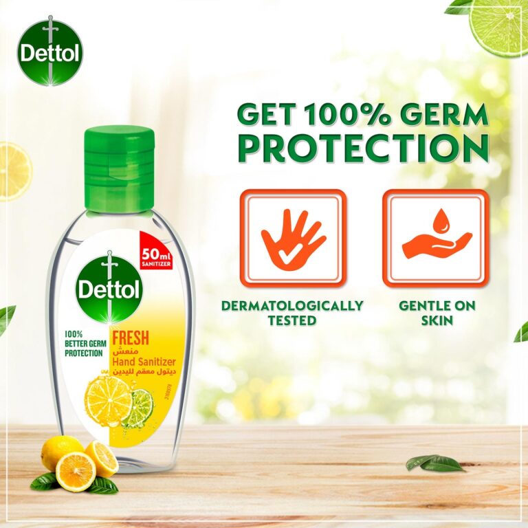 Dettol Instant Hand Sanitizer Gel Spring Fresh 50 ml - Instant Protection Anywhere - Image 3