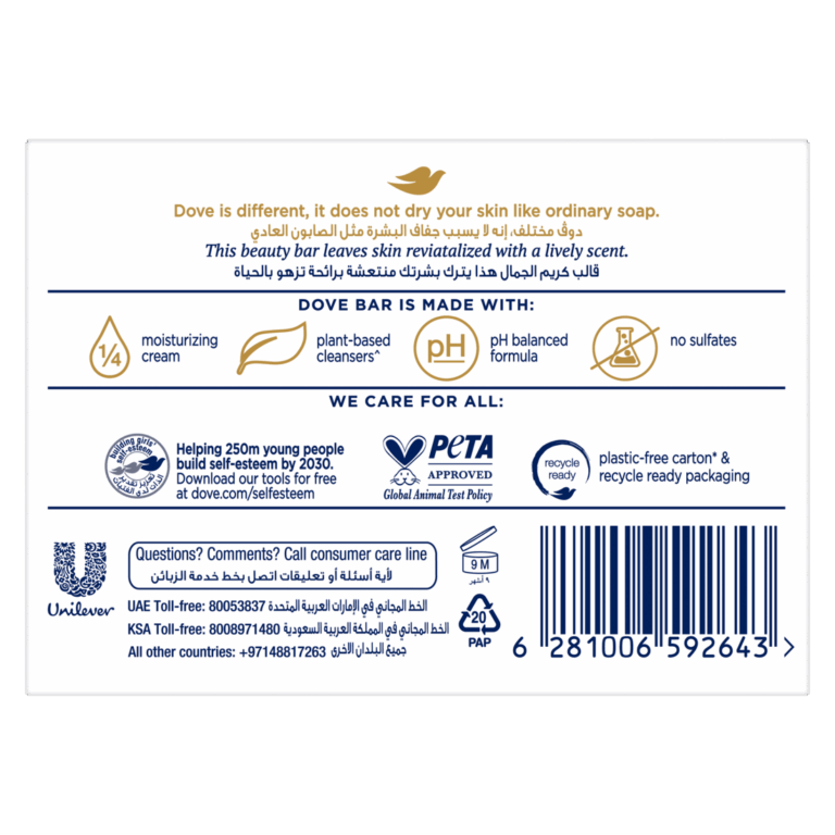 Dove Reviving Bar Soap with Pomegranate & Lemon Verbena - 125g - Image 4