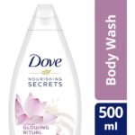 Dove Glowing Lotus Body Wash – For Softer, Smoother Skin 500ml