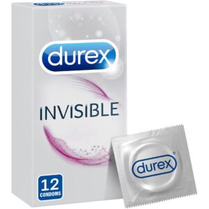 Durex Invisible Extra Lubricated Condoms - 12 pcs