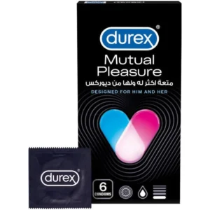 Durex Mutual Pleasure Condoms 6 Pcs - Enhance Thrills for Both