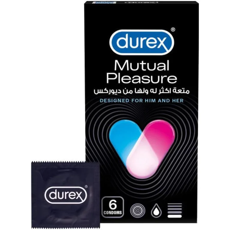 Durex Mutual Pleasure Condoms 6 Pcs - Enhance Thrills for Both - Image 1
