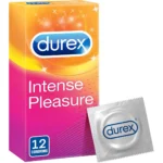 Durex Pleasure Max Ribbed Condoms for Enhanced Sensation - 12 pcs