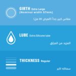 Durex Thin Feel XL Condoms - Extra Large Size 12 Pcs - Image 2