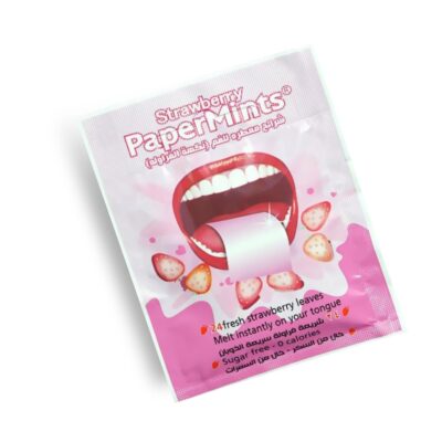 Papermints Mouth Strips Fresh Strawberry 24 pcs