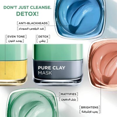 Loreal Pure Clay Mask Clears Blackheads 50 ml