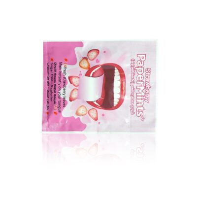 Papermints Mouth Strips Fresh Strawberry 24 pcs