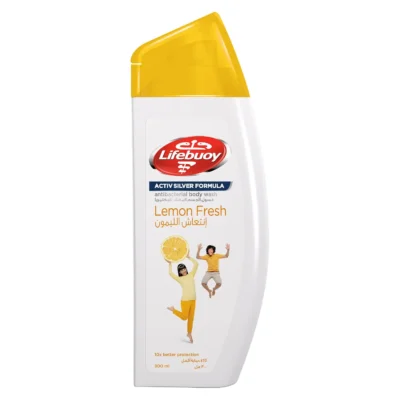 Lifebuoy Shower Gel Lemon Fresh 300 ml + Puff