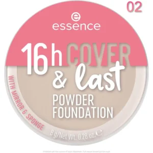 Essence 16h Cover & Last Powder Foundation 02 - Nude