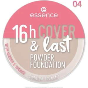 Essence 16h Cover & Last Powder Foundation 04 - Nude