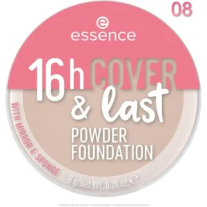 Essence 16h Cover & Last Powder Foundation 08 - Nude