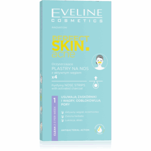 Eveline Perfect Skin Acne Purifying Charcoal Nose Strip 4pcs