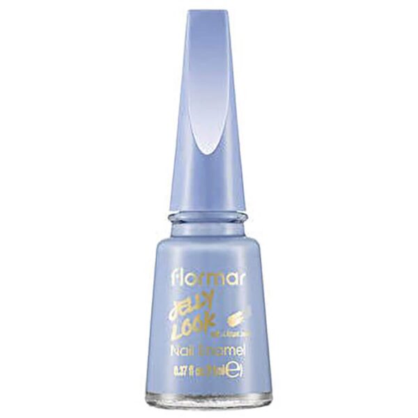 Flormar Jelly Look Nail Polish 35 Cyrstal Blue - Professional Gel Shine - Image 1