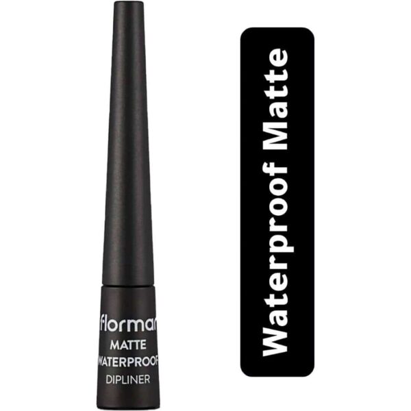 Flormar Matte Waterproof Dipliner - Black - Image 1